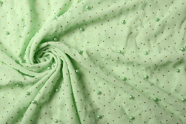 Hi Multi Chiffon Pearl Pastel Green