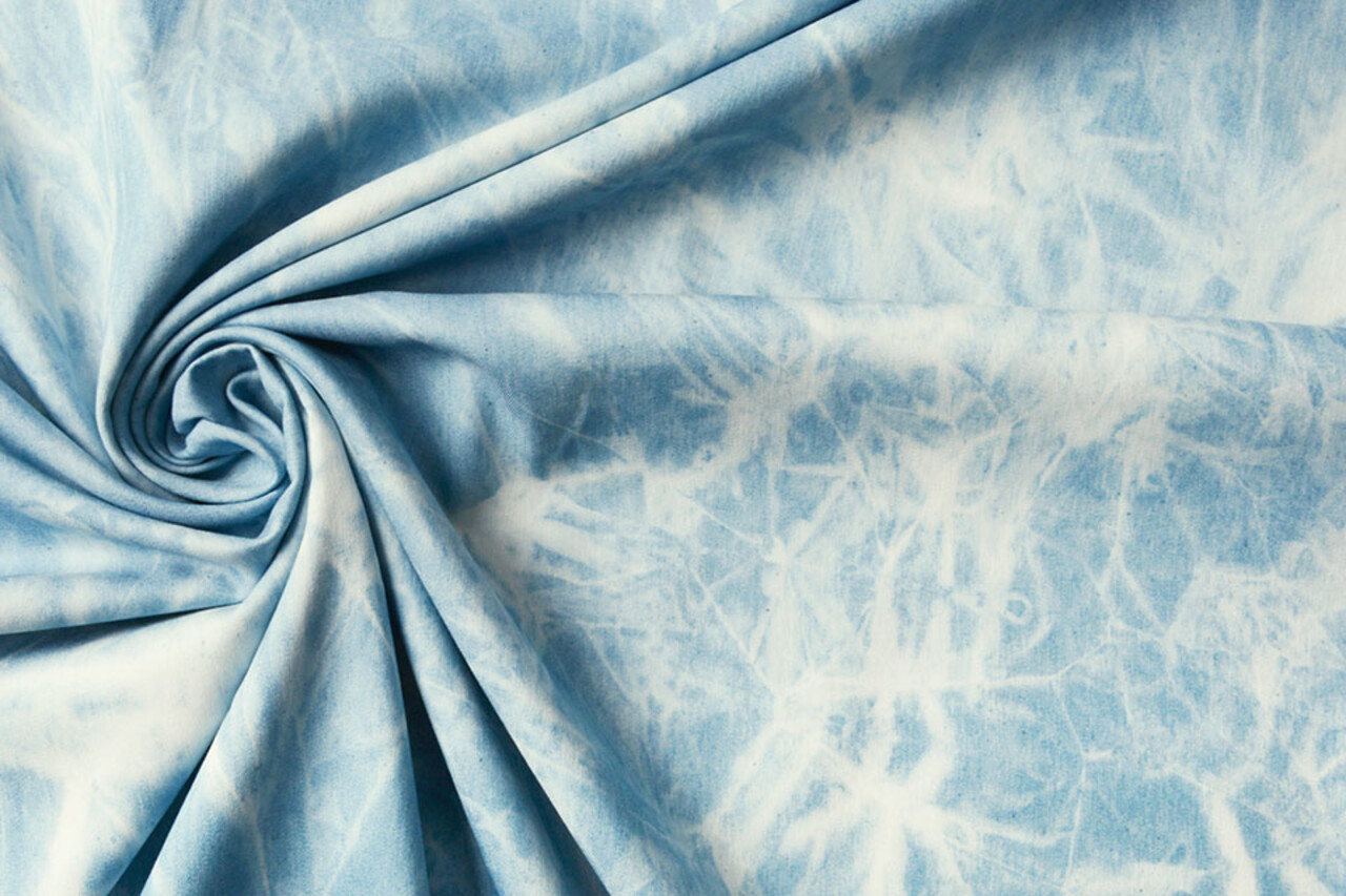 Jeans Tie Dye Licht Blauw