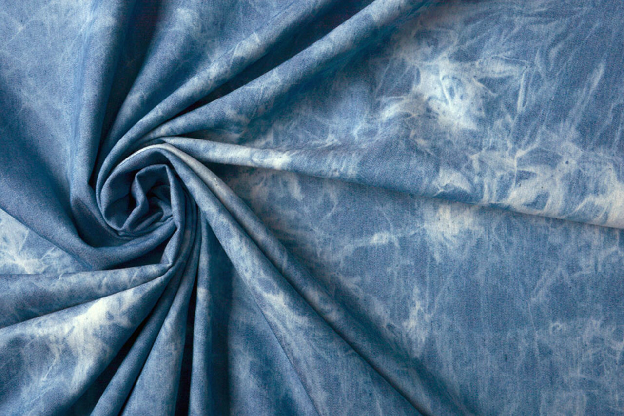 Jeans Tie Dye Medium Blauw Jeans Tie Dye Medium Blauw