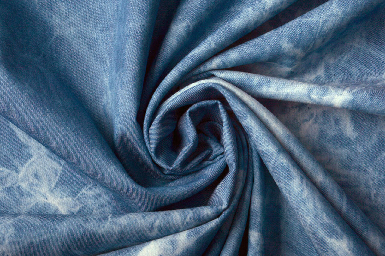 Jeans Tie Dye Medium Blauw Jeans Tie Dye Medium Blauw