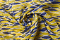 Chiffon Kasa Gelb Blau