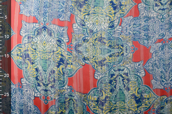 Chiffon Satin Lurex Timur Rot Chiffon Satin Lurex Timur Rot