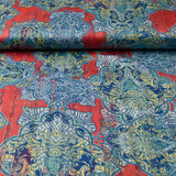 Chiffon Satin Lurex Timur Rot