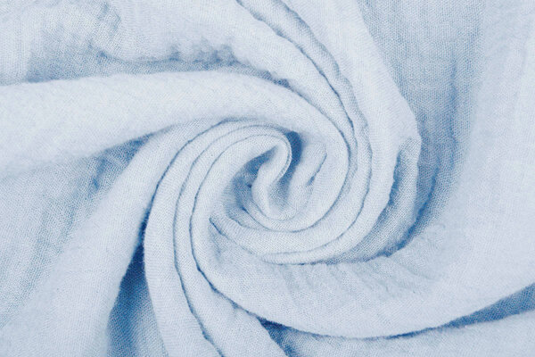 Oeko-Tex®  Baumwoll Musselin Stoff Powder Blue Oeko-Tex®  Baumwoll Musselin Stoff Powder Blue