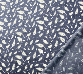 Bedrukte Jeans Veren Donker Blauw Bedrukte Jeans Veren Donker Blauw