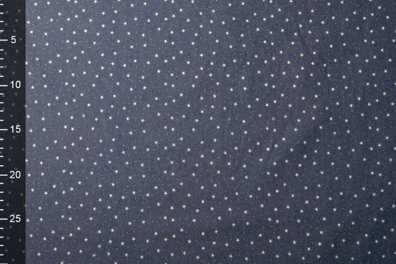 Bedrukte Jeans Sterren Donker Blauw