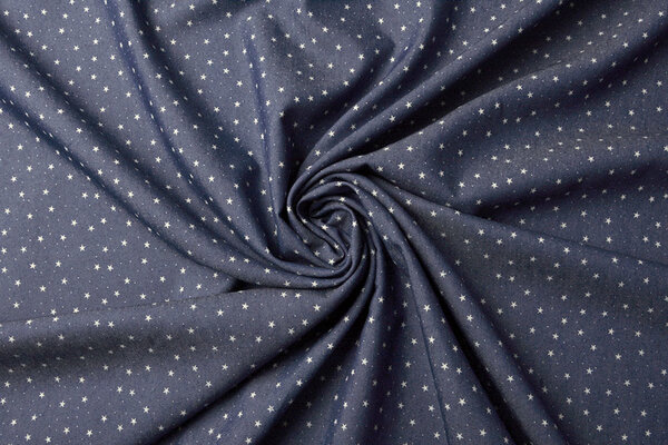 Bedrukte Jeans Sterren Donker Blauw