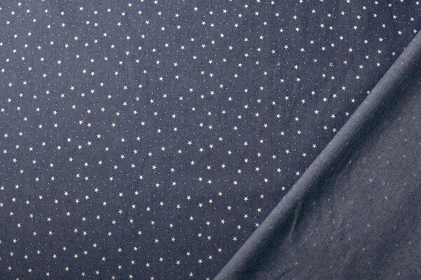 Bedrukte Jeans Sterren Donker Blauw