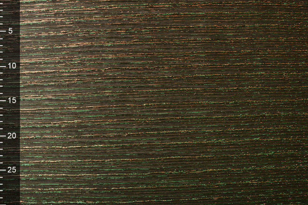 Lurex Plissée Grün Rot