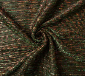 Lurex Plissé Vert Rouge