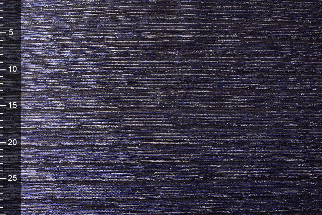 Lurex Pleated Royal Blue Silver