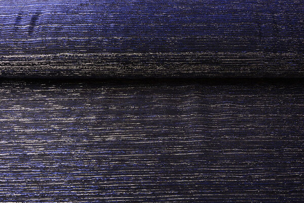Lurex Plissée Königsblau Silber