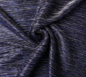 Lurex Pleated Royal Blue Silver Lurex Pleated Royal Blue Silver