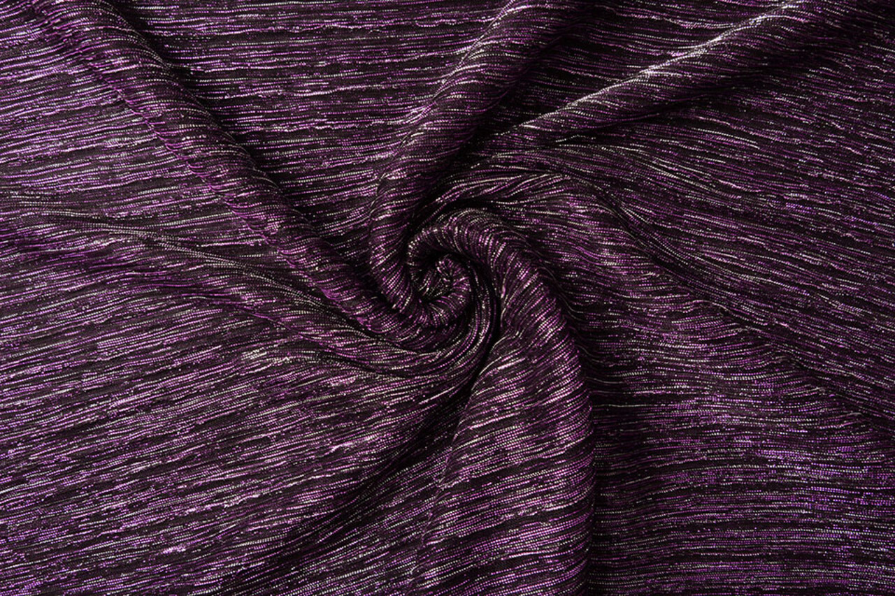 Lurex Plissée Lila Silber Lurex Plissée Lila Silber