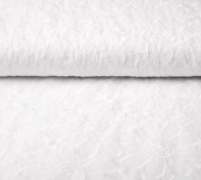 Embroidery Cotton Fleur White