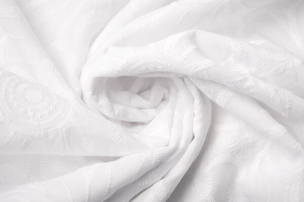 Embroidery Cotton Fleur White