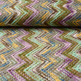 Pizzo All’uncinetto Zigzag Multicolore Pizzo All’uncinetto Zigzag Multicolore