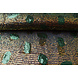 Lentejuelas sobre Malla Plumas Verde Lentejuelas sobre Malla Plumas Verde