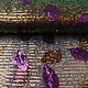 Sequins on Mesh Feather Purple