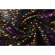 Paillettes su Mesh Piume Viola