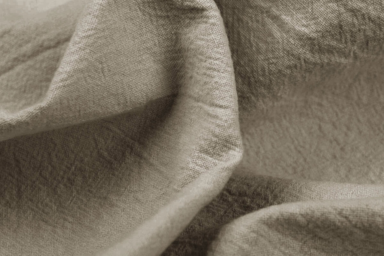 Oeko-Tex®  100% Washed Cotton Taupe