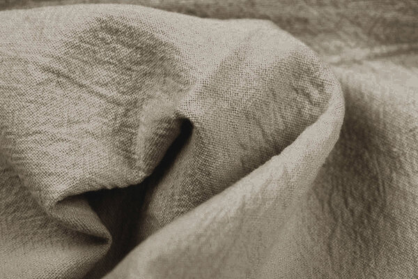 Oeko-Tex®  100% Washed Cotton Taupe