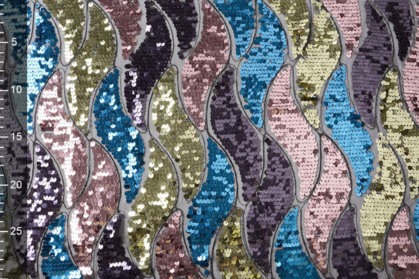Sequins on Mesh Wave