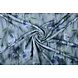 Scuba Crêpe Imprimé Bleu Coquelicot Bleu Scuba Crêpe Imprimé Bleu Coquelicot Bleu
