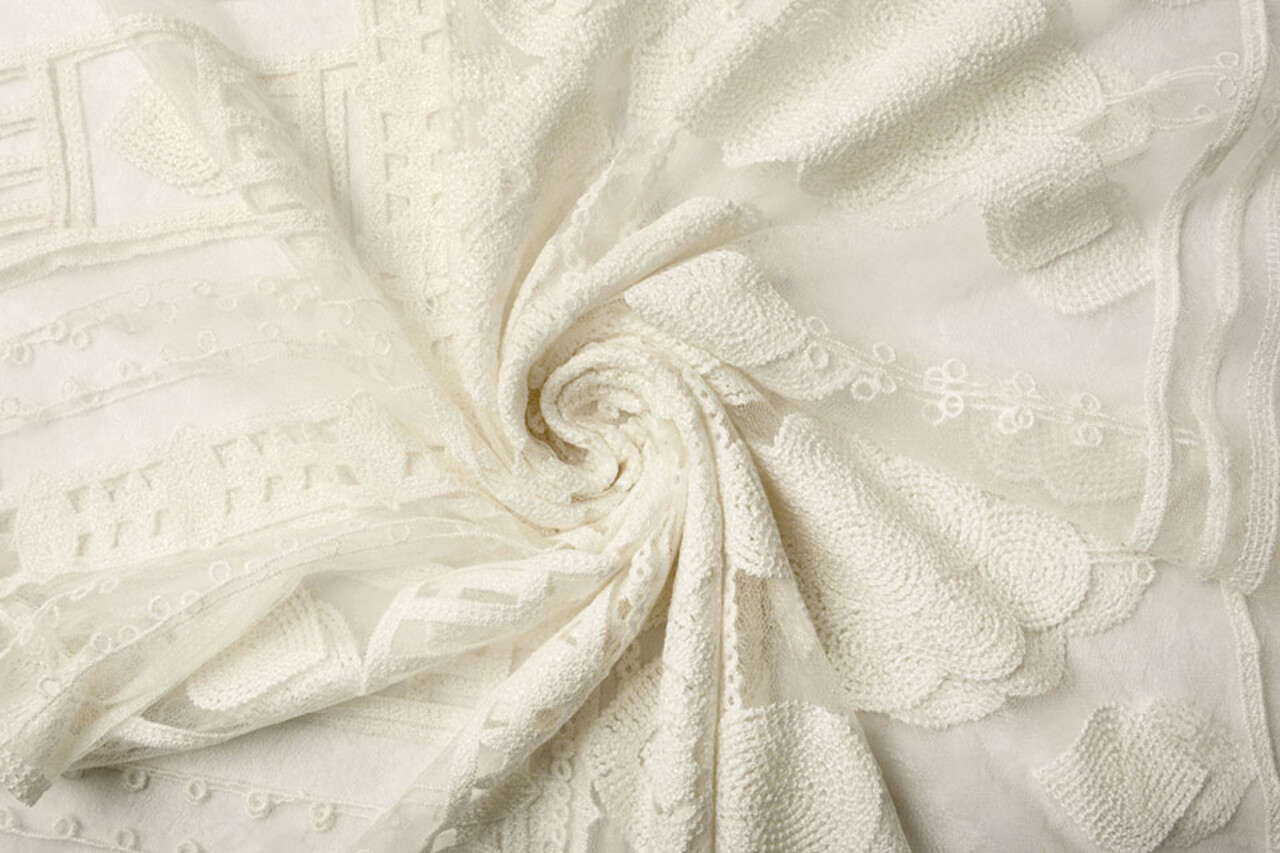 Pizzo All’uncinetto Chloe Off Bianco Pizzo All’uncinetto Chloe Off Bianco