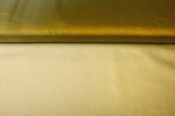 Organza Stoff Two-Tone Gold-Aqua Organza Stoff Two-Tone Gold-Aqua