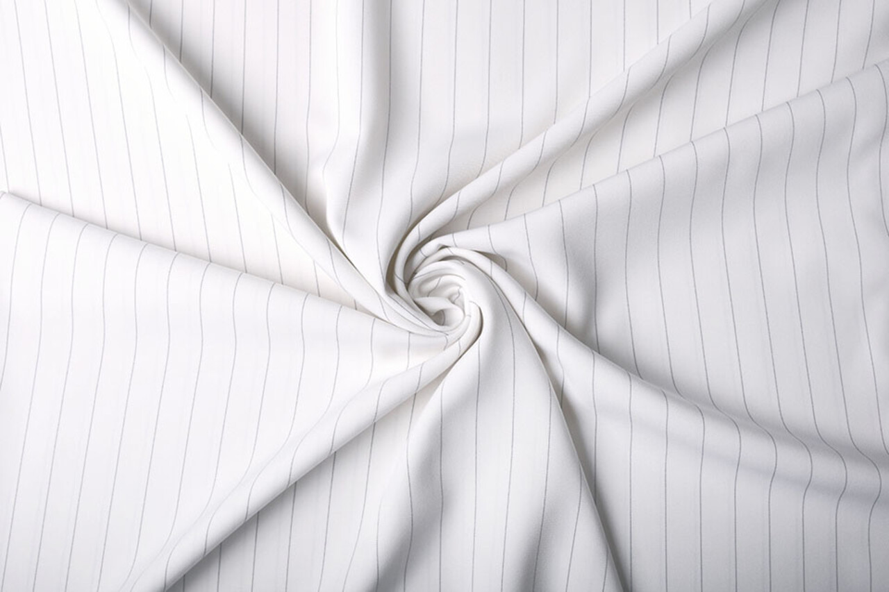 Terlenka 4-Way Stretch Off White Strepen