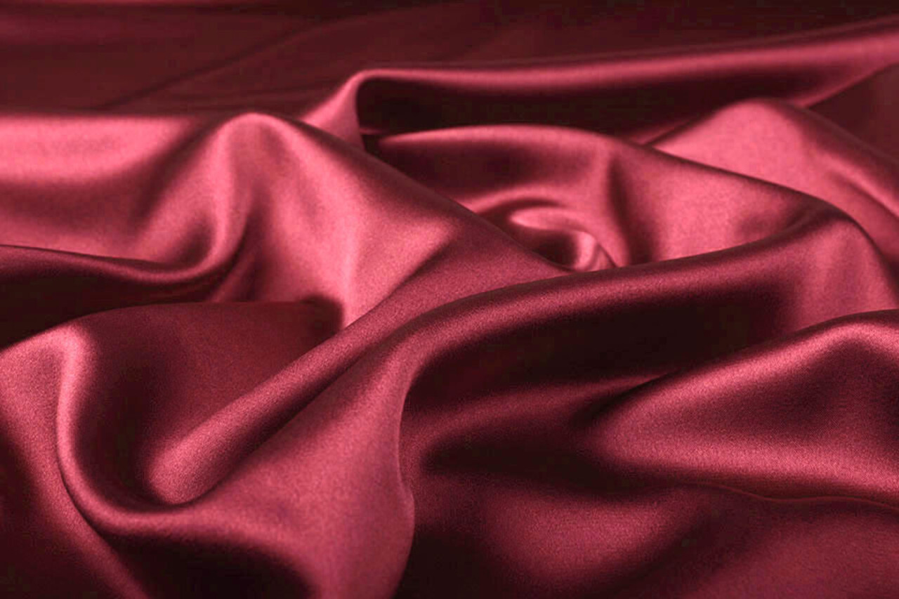 Stretch Satin Bordeaux