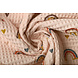 Oeko-Tex®  Waffle Arcobaleno con Cuoricini Rosa Cipria