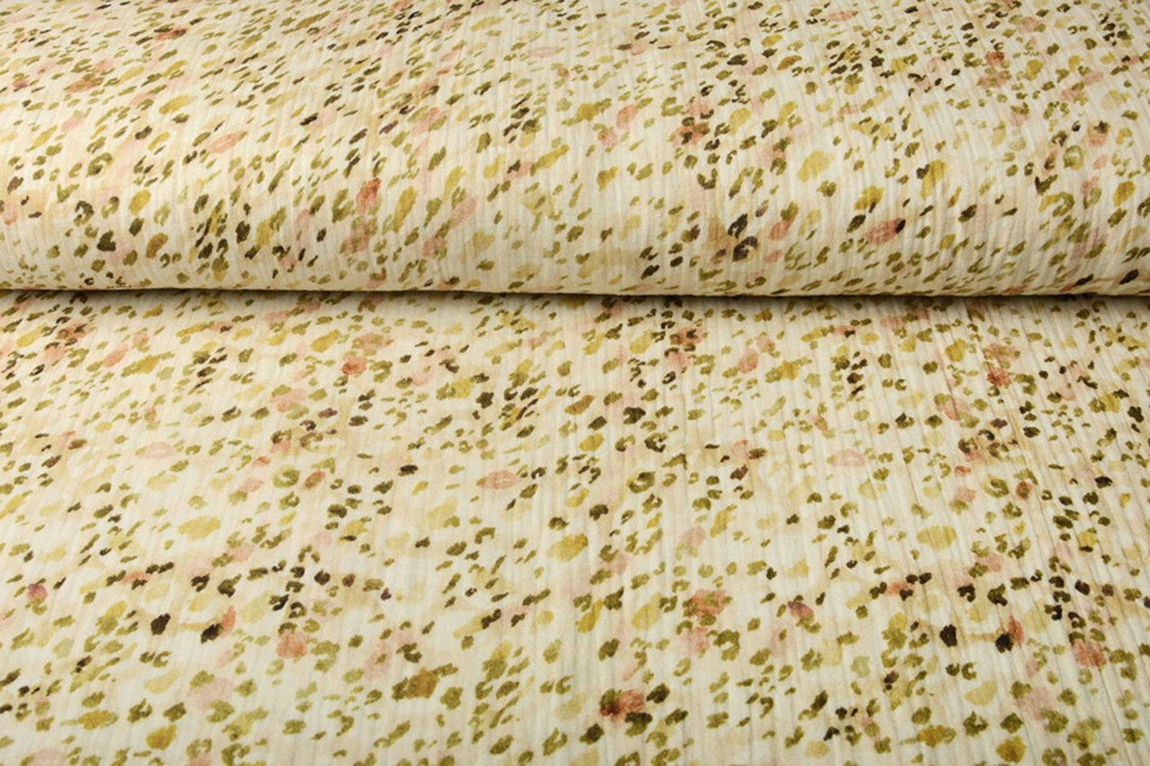 Oeko-Tex®  Baumwoll Musselin Stoff Leona Multi 3