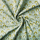 Oeko-Tex®  Double Gauze Fabric Rainbows and Stars Light Old Green