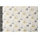 Oeko-Tex®  Tela de Muselina Puntos y Estrellas Crema