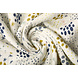 Oeko-Tex® Coton Double Gaze Tissu Pois en Étoiles Crème Oeko-Tex® Coton Double Gaze Tissu Pois en Étoiles Crème