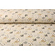 Oeko-Tex®  Coton Double Gaze Tissu Pois en Étoiles Naturel