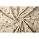 Oeko-Tex®  Coton Double Gaze Tissu Pois en Étoiles Naturel