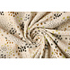 Oeko-Tex®  Coton Double Gaze Tissu Pois en Étoiles Naturel