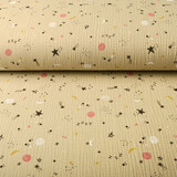 Oeko-Tex® Baumwoll Musselin Stoff Schlaf Gut Sand Oeko-Tex® Baumwoll Musselin Stoff Schlaf Gut Sand