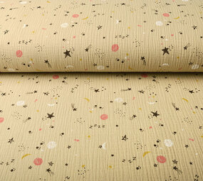 Oeko-Tex®  Double Gauze Fabric Sleep Tight Sand Oeko-Tex®  Double Gauze Fabric Sleep Tight Sand