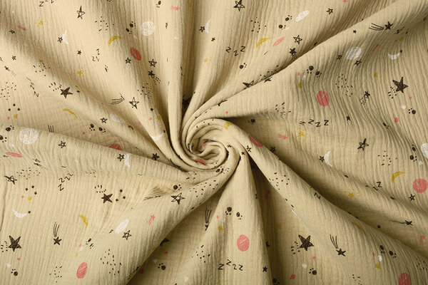 Oeko-Tex®  Double Gauze Fabric Sleep Tight Sand