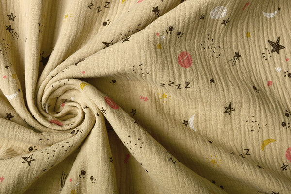 Oeko-Tex®  Double Gauze Fabric Sleep Tight Sand