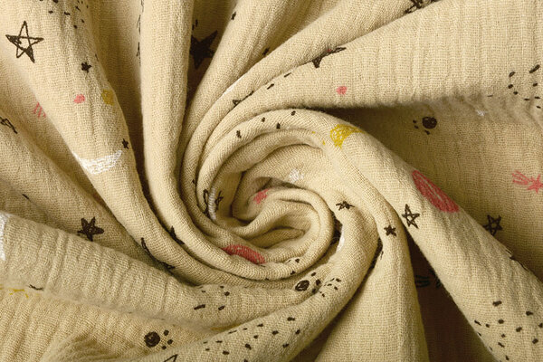 Oeko-Tex®  Double Gauze Fabric Sleep Tight Sand