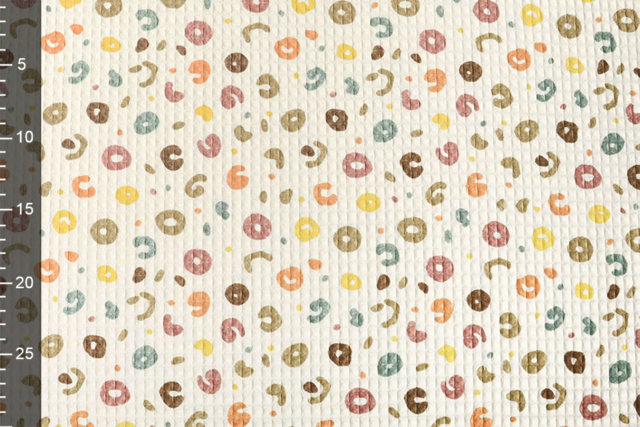 Oeko-Tex®  Wafel Jachtluipaard Creme Oeko-Tex®  Wafel Jachtluipaard Creme