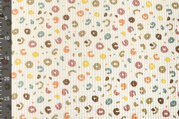 Oeko-Tex®  Waffle Cheetah Creme Oeko-Tex®  Waffle Cheetah Creme
