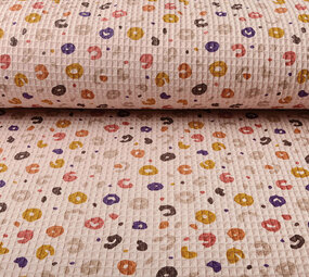 Oeko-Tex®  Waffel Gepard Puderrosa Oeko-Tex®  Waffel Gepard Puderrosa