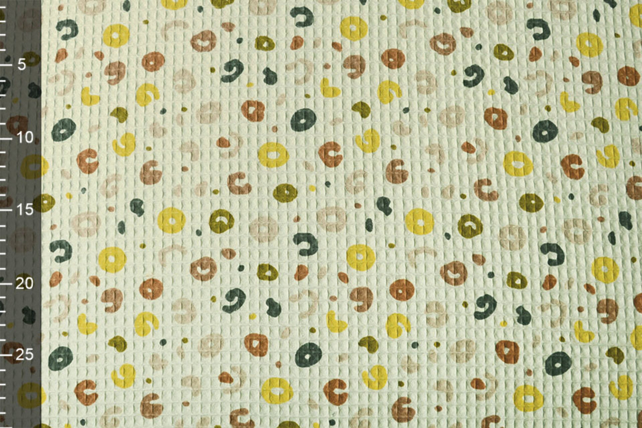 Oeko-Tex® Nido de Abeja Jachtluipaard Menta Antiguo Oeko-Tex® Nido de Abeja Jachtluipaard Menta Antiguo