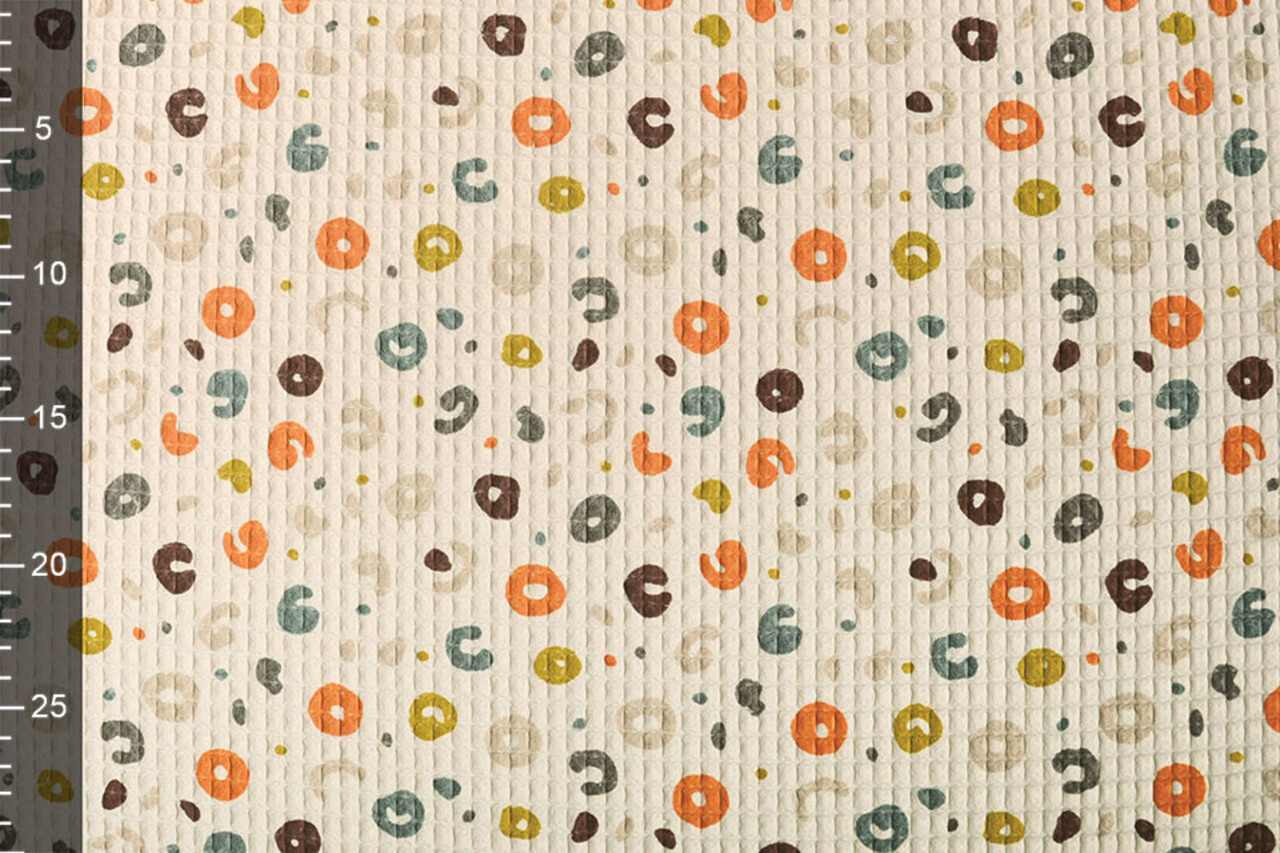 Oeko-Tex®  Waffel Gepard Beige Oeko-Tex®  Waffel Gepard Beige